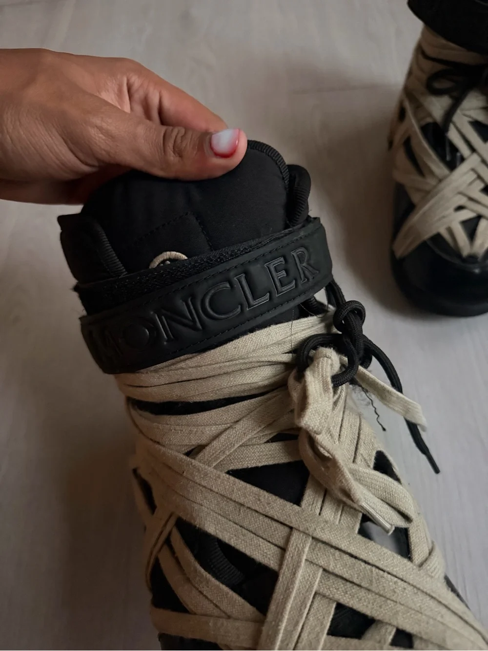 Moncler x Rick Owens Amber Snow Ankle Combat Boots